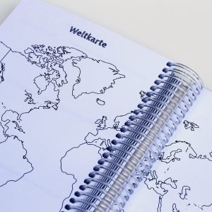 Ringbuch MemoMe Planer Weltkarte